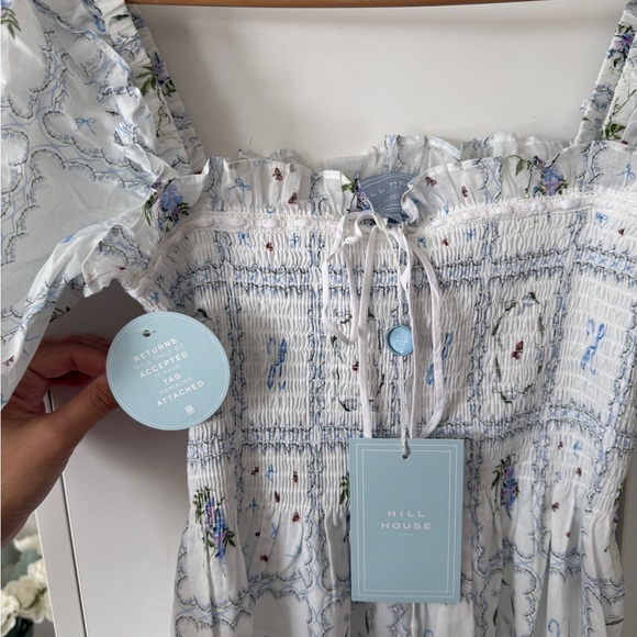 Hill House Home Scarlett Nap Dress in White Floral Patchwork - Picture 7 of 8